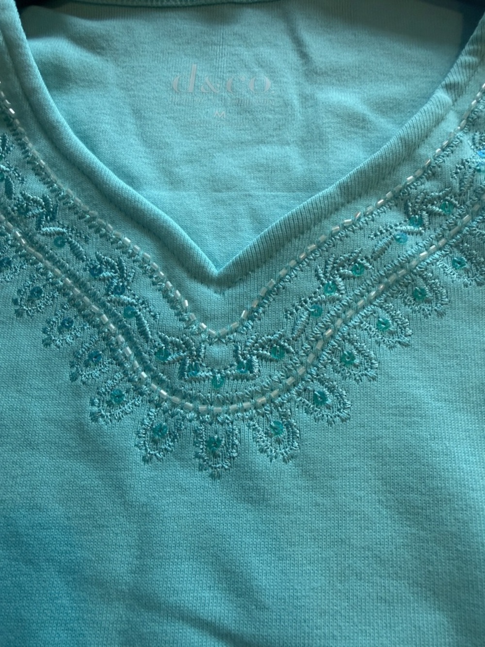 Light Aqua Women's Tunic Top - QVC - Picture 8 of 12